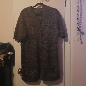 The Limited Wool Blend Button Down Cardigan